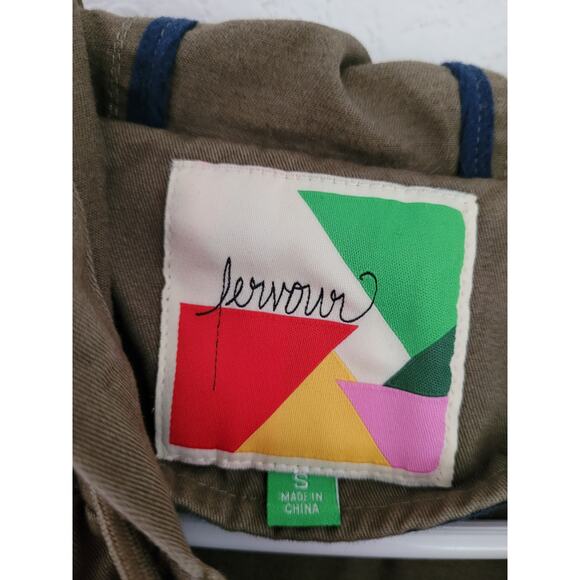 Fervour Women's Army Green Hooded Utility Vest - Small #8/16 - Picture 5 of 5